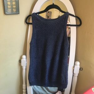 Tommy Bahama Navy Blue Knit Tank